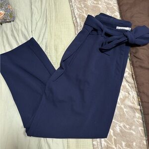 Ricki's Navy Women's Trousers with Bow Detail
